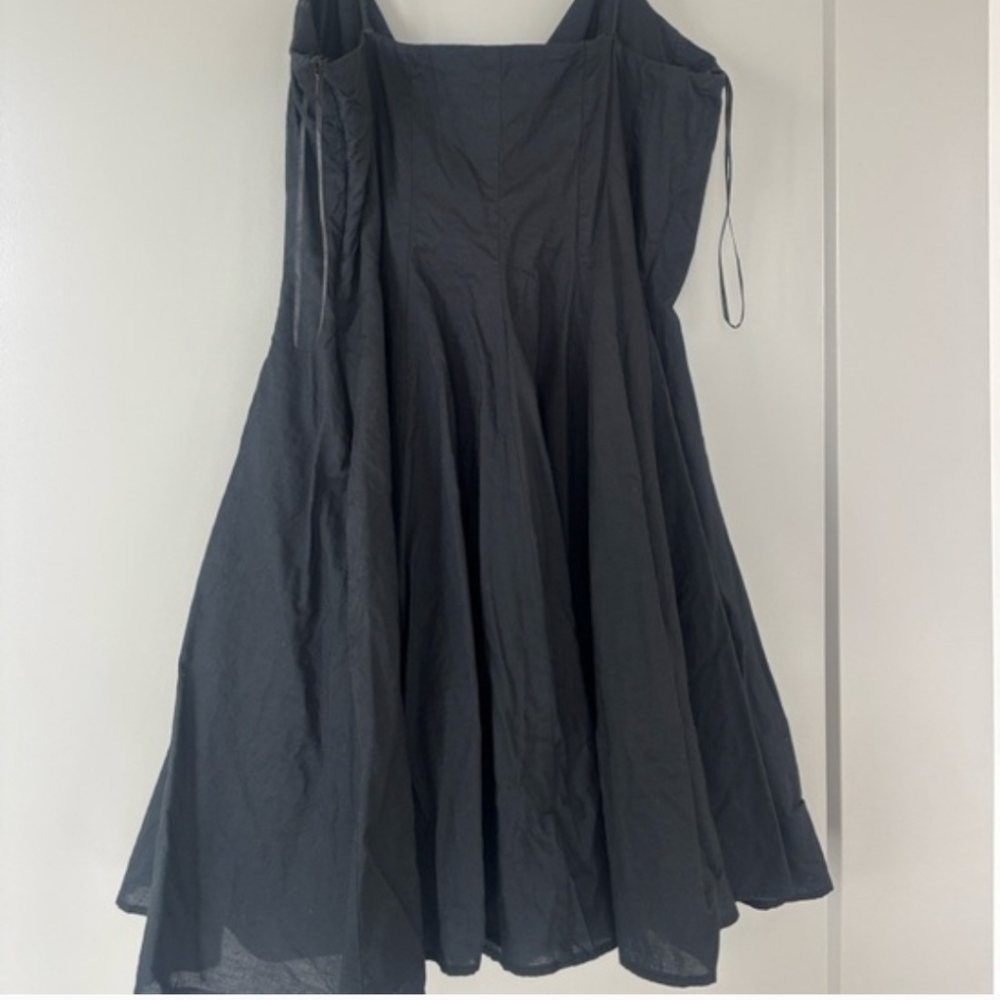 Zara Black Spaghetti-Strap Skater Mini Dress - Picture 6 of 6